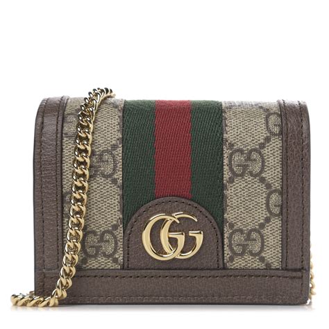 gucci supreme card case wallet|gucci gg supreme web wallet.